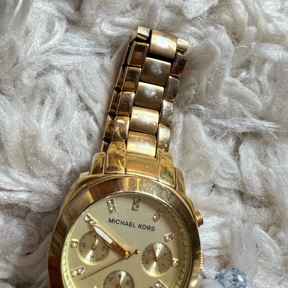 Michael Kors MK5123 Women’s Gold Stainless Steel Analog Dial Quartz Watch - Picture 3 of 6